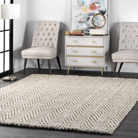 Nuloom Vania Chevron Jute Area Rug 8ft 6in x 11ft 6in CLWA03A-860116